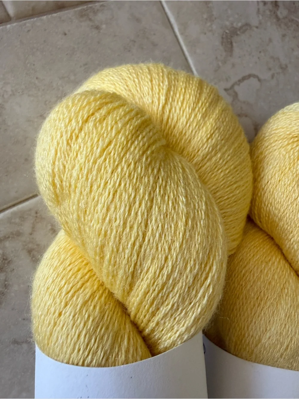 Jagger Spun Yellow Lightweight Sweater Yarn - Soft Sunshine Shade - Daffodil